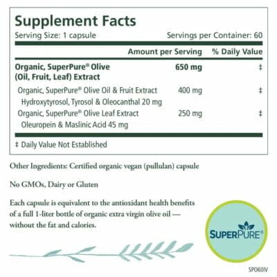 pure synergy superpure olive extract ours